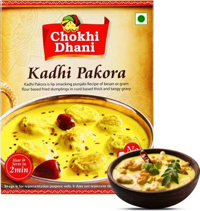 Chokhi Dhani by NA Kadhi Pakora Ready To Eat Meal in 2 Minutes (Pack of 1)