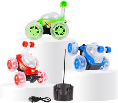 moni collection Twisting 360° Stunt car Remote Control for Kids Music and Lights