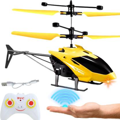 SuNZita RC Helicopter with Hand Gravity Sensor, Flying Toy with 3D Light & Safety Sensor