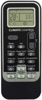 Paril Air Conditioner Remote Compatible For  AC WHIRLPOOL Remote Controller