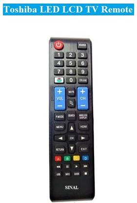 SINAL Remote For Toshiba LED TV (Please Match Image With Your Old Remote)_FP LED Remote China (RMT52)_FP Remote Controller