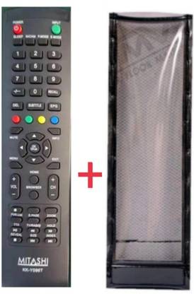 Ethex C-24 New TvR-122 Remote With cover (Remote+Cover) Tv Remote compatible for Mitashi Smart led/lcd Tv Remote Control Remote Controller