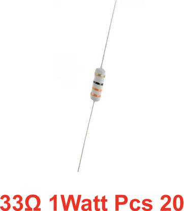 ELPH 20 pieces of 33Ω_1WATT Resistance Fixed Resistor
