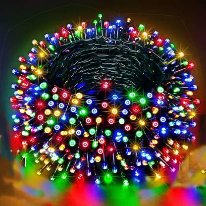 Copper Series String Led Light or Indoor & Outdoor Home & Diwali Decoration 80 LEDs 20 m Multicolor Steady, Flickering String Rice Lights