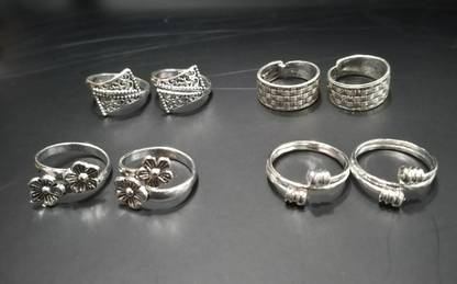Alloy Toe Ring Set