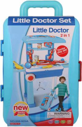 vbo Doctor Play Set for Kids with Rolling Trolley – Pretend Play Kit