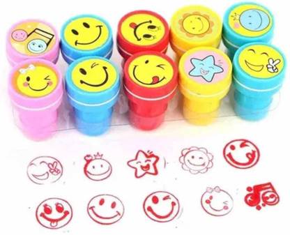 Mysha Smiley Face Emoji Stamp for kids Face Smiley Stamp