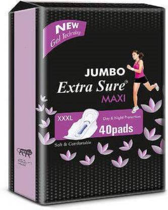 Extra Sure 320 MM Maxi XXL 40 Pads Sanitary Pad Sanitary Pad