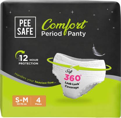 Pee Safe Disposable Period Panties for Women Leak Proof |S-M| 360° Protection Sanitary Pad