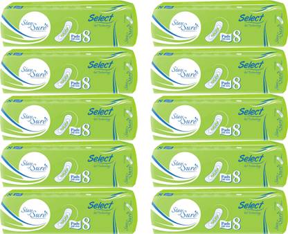 Staysure Select Gel Technology 8 Pads 240mm (Pack of 10) Sanitary Pad