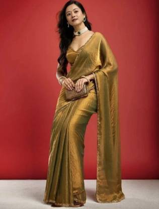 Plain Bollywood Art Silk Saree