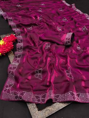 Self Design Banarasi Chiffon Saree