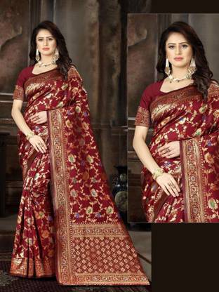 Woven Banarasi Art Silk Saree
