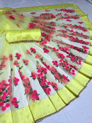 Self Design Fashion Net Saree