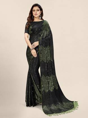 Mamatva Embellished Bollywood Georgette Saree with Unstitched Blouse