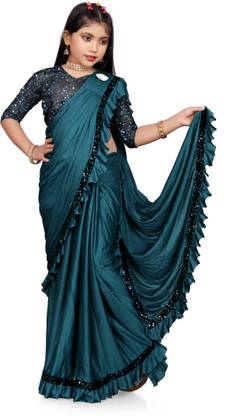 Embellished Fashion Lycra Blend Saree