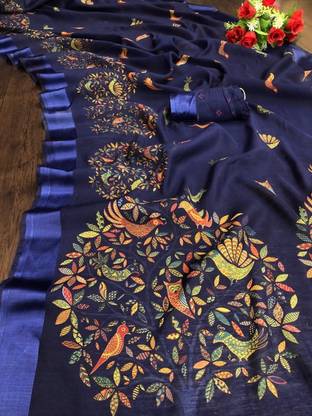 Fashion Cotton Linen Saree