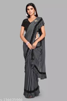 Embellished Bollywood Lycra Blend Saree