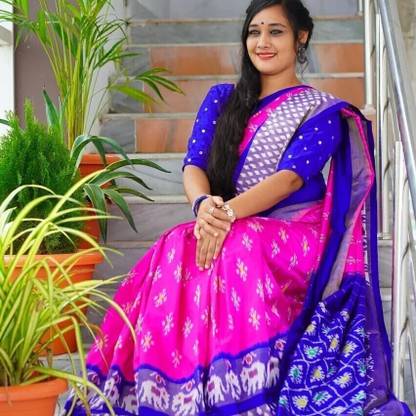 Printed Bandhani Art Silk Saree