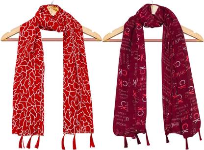 BIKEGA BAZAR Printed Georgette Women Stole