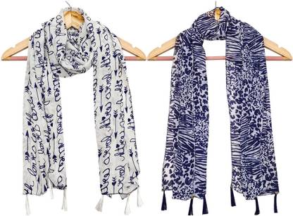 BIKEGA BAZAR Printed Georgette Women Stole