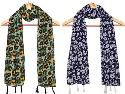 BIKEGA BAZAR Printed Georgette Women Stole