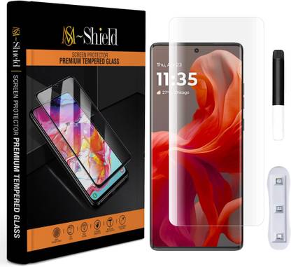 MS-Shield Tempered Glass Guard for Motorola G85 5G, Borderless UV Glass Protection