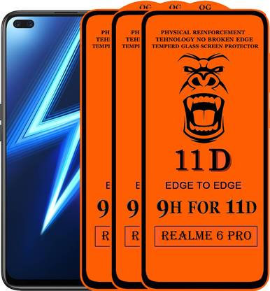 Xester Edge To Edge Tempered Glass for Realme 6 Pro