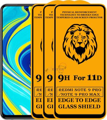 Xester Edge To Edge Tempered Glass for Redmi Note 9 Pro Max
