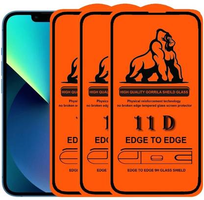 Mguuard Tempered Glass Guard for Iphone 14, Iphone 13 & 13 Pro, (Limited Offer 2+1)