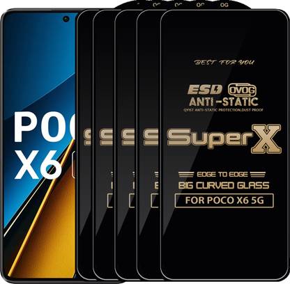 Qyist Edge To Edge Tempered Glass for POCO X6 5G