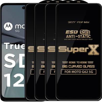 Qyist Edge To Edge Tempered Glass for MOTO G62 5G