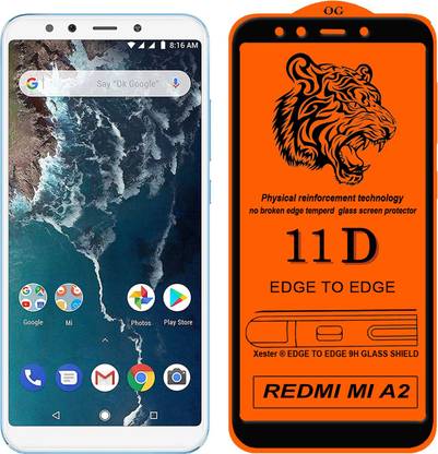 Xester Edge To Edge Tempered Glass for Mi A2