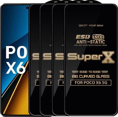 Qyist Edge To Edge Tempered Glass for POCO X6 5G