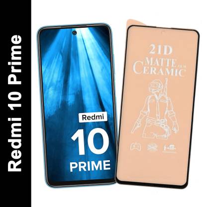 REDDWARF Edge To Edge Tempered Glass for Redmi 10 Prime