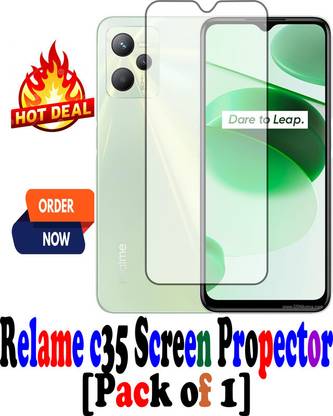 Blackcom Edge To Edge Screen Guard for Relame C35 1_1087