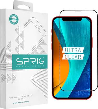 Sprig Edge To Edge Tempered Glass for Apple iPhone 12 Pro Max, iPhone 12 Pro Max, 12 Pro Max
