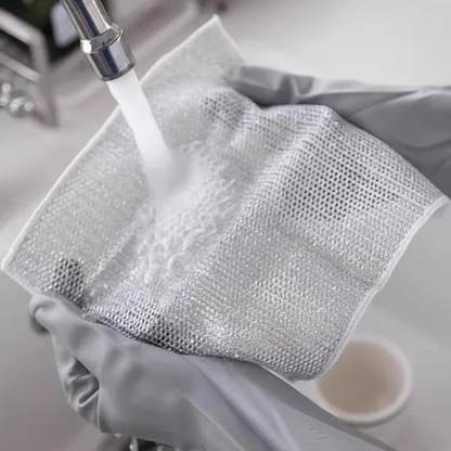 MAITRI ENTERPRISE Non-Scratch Wire Dishcloth, Steel Wire Dish Towel Rags for Wet and Dry M37 Dishwash Bar