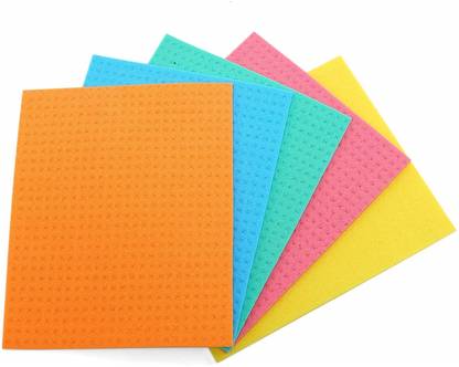 whinsy Kitchenware Sponge Wipes with Super Absorbent Cellulose for Kitchen Scrub Sponge