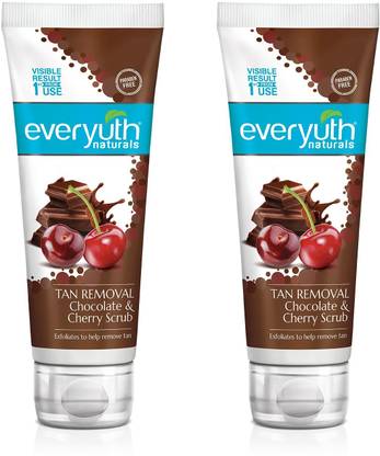 Everyuth Naturals Naturals Tan Removal Chocolate & Cherry Scrub 2x100g Scrub