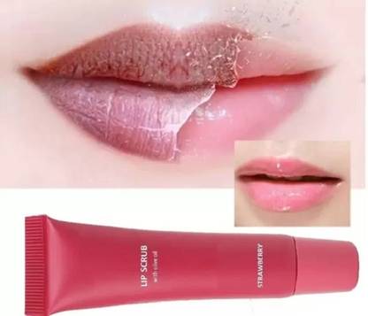 REIMICHI Best Strawberry Lip Scrub for tanned and darkened lips For Girls & Boys