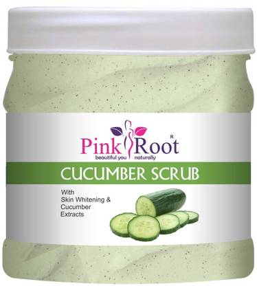 Pink Root Cucumber Exfoliating Scrub For Acne Prone Skin, Reduce Blackheads & Whiteheads Scrub