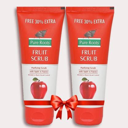 Pure roots Fruit Scrub Pack of 2 (100g*2) Scrub