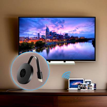 FRONY Smart Streaming: Chromecast HDMI Dongle for Wireless Media Playback V1 Media Streaming Device