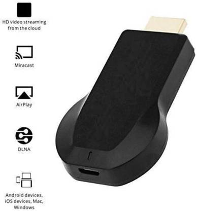 TECHEL Anykast Wireless WiFi Display Adapter (Black) dcx5 Media Streaming Device