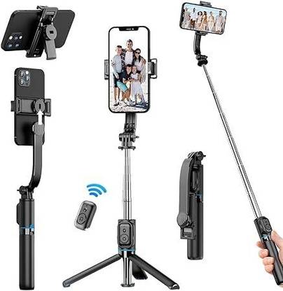 Hold up Selfie Stick with mobile holder 2in1 Tripod Portable Compatible with iPhone, Android Smartphone Cable Selfie Stick
