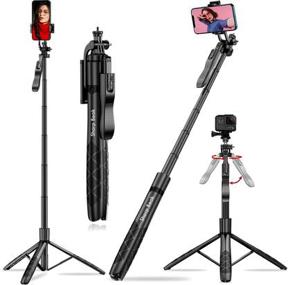 Sharp beak L16 Upgraded Long Selfie Stick, Balance Handle for Anti Shake Shooting, 6 Section Telescopic Pole Upto 61 inch for Wide Angle Photo Shooting, Selfie Stick with Tripod Stand for & Camera Bluetooth Selfie Stick
