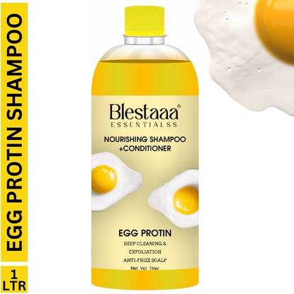 blestaaa essentialss Egg Shampoo & Conditioner with Natural Egg Protein for Soft and Silky Hair.