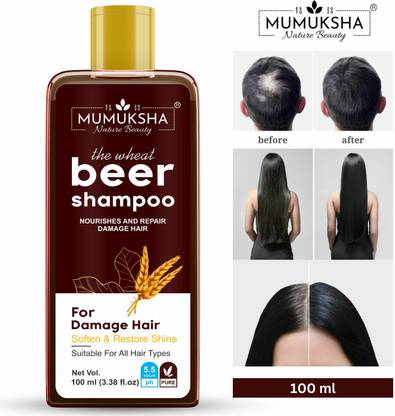 Mumuksha Wheat Beer Shampoo | For Damage Hair Soften & Restore Shine