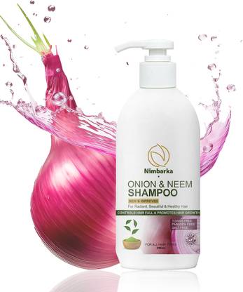 NIMBARKA Onion & Neem Shampoo for Growth & Hair Fall Control 250 ML Pack of 1